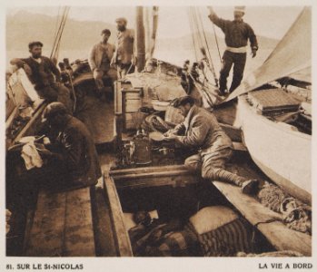 Sur le St Nicholas La vie à bord - Baud-bovy Daniel Boissonnas Frédéric - 1919 photo