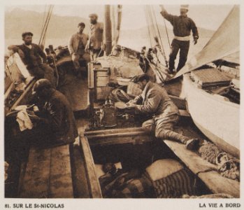 Sur le St Nicholas La vie à bord - Baud-bovy Daniel Boissonnas Frédéric - 1919