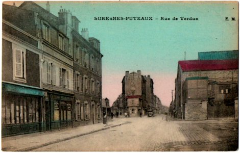 Suresnes.Puteaux.Rue de Verdun.Colorisée