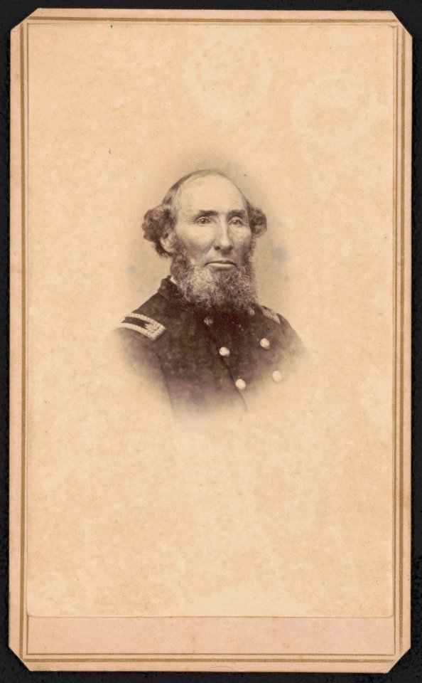 Surgeon Abraham Harshberger of 166th Pennsylvania Infantry Regiment and 149th Pennsylvania Infantry Regiment in uniform) - Moulton & Larkin, photographers, 114, 116 & 118 Water St., Elmira, LCCN2016646161