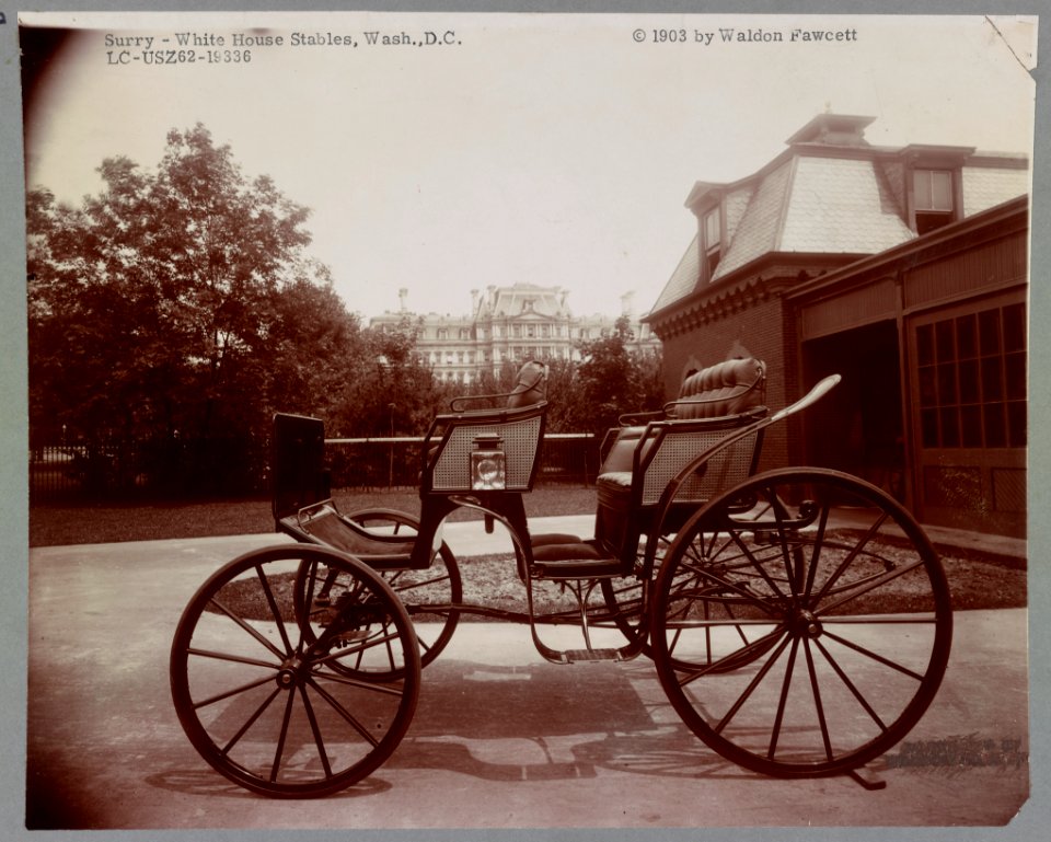 Surrey - White House Stables, Wash., D.C. LCCN2007686801