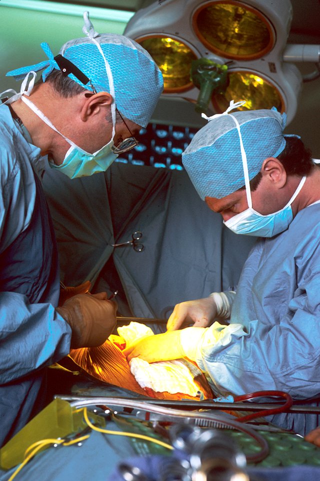 Surgeons in the operating room