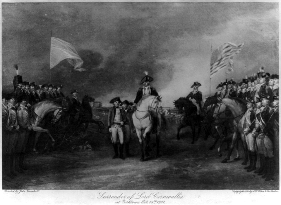 Surrender of Lord Cornwallis at Yorktown, Oct. 19th, 1781 LCCN2002706104