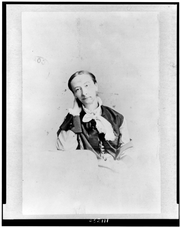 Susan Bogart Warner, half-length portrait, seated, facing slightly left LCCN94508957