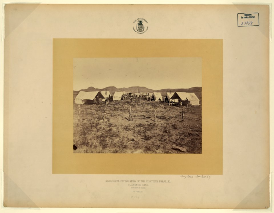 Survey Camp, Salt Lake City - T. H. O'Sullivan, phot. LCCN2006685034