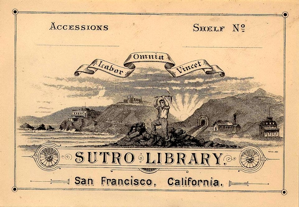 Sutro libraryExlibris