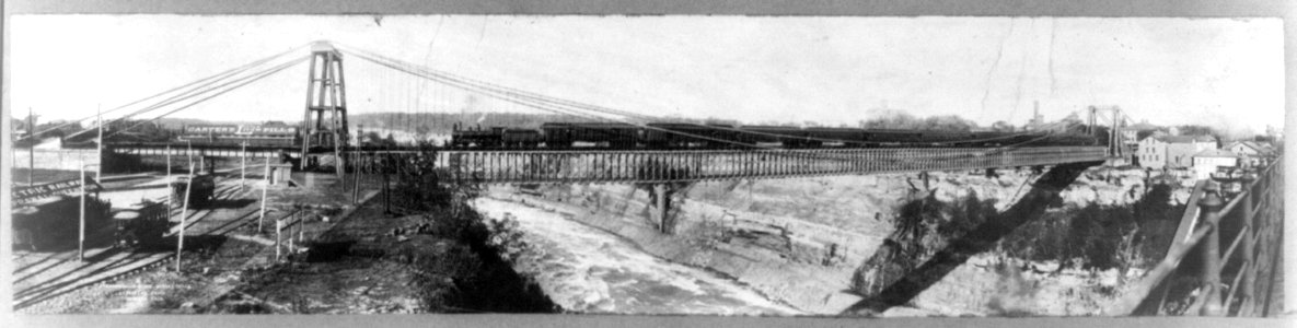 Suspension bridge over Niagra Falls, N.Y. LCCN2016652747