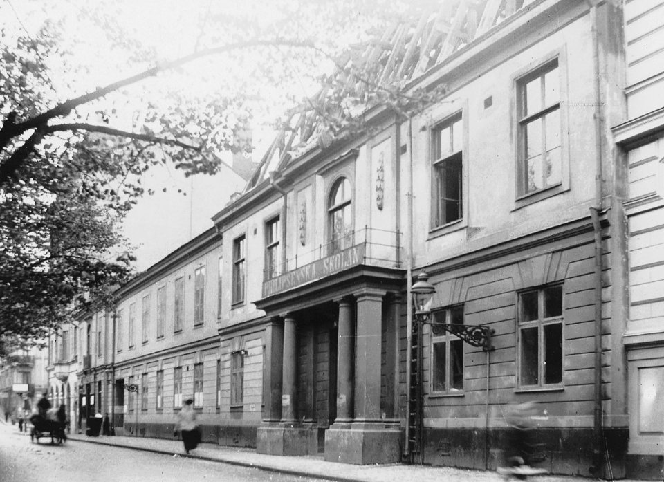 Sutherska huset rivning okt 1909