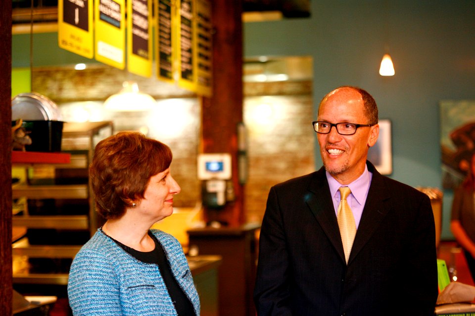 Suzanne Bonamici and Thomas Perez, 2015