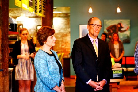 Suzanne Bonamici and Thomas E. Perez, 2015