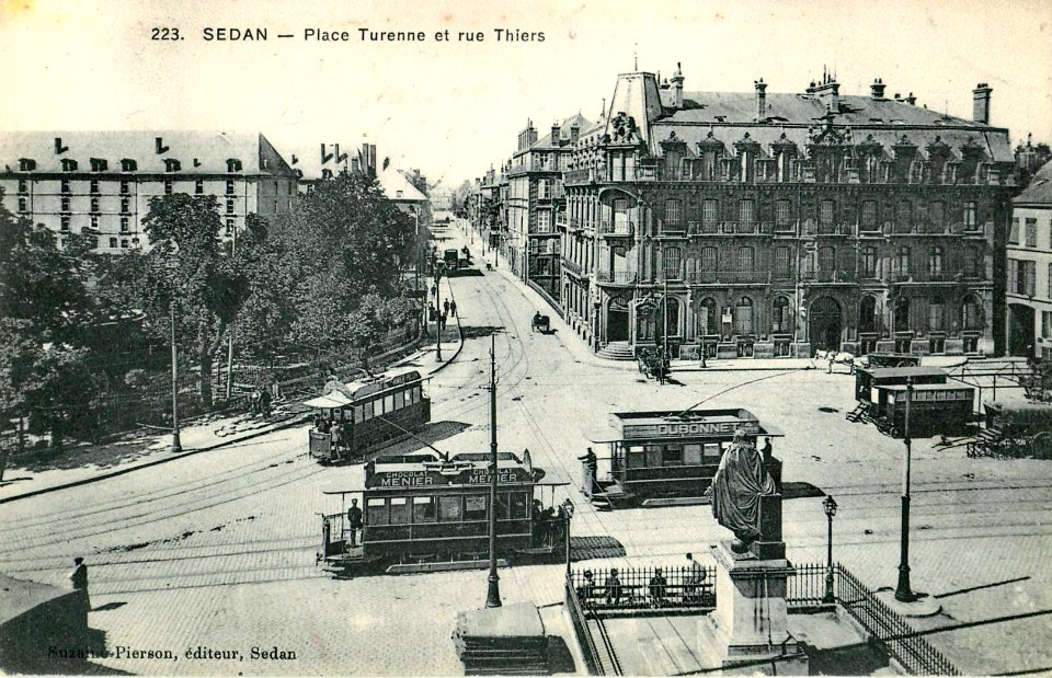 Suzaine-Pierson 223 - SEDAN - Place Turenne et rue Thiers