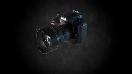 Digital photo camera lens