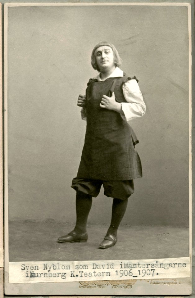 Sven Nyblom, rollporträtt - SMV - H6 136