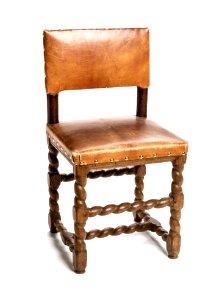 Svensk barockstol av ek, 1600-tal - Hallwylska museet - 108544