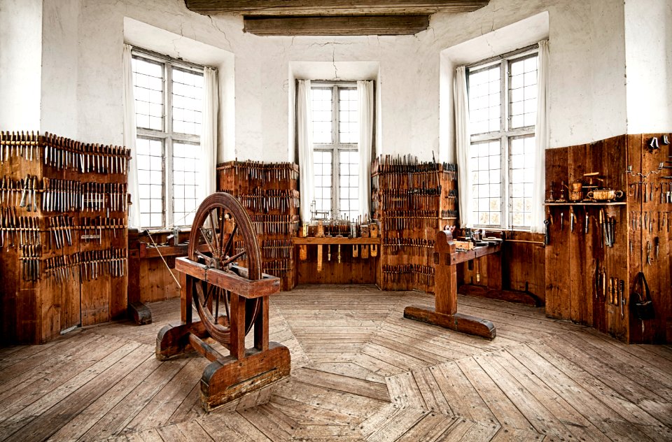 Svarvkammaren från 1600-talet på Skoklosters slott - Skoklosters slott - 102311
