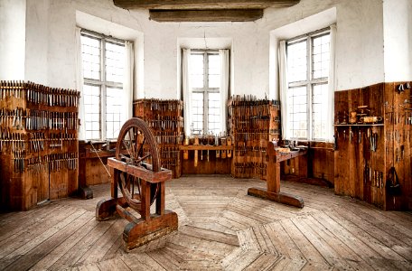 Svarvkammaren från 1600-talet på Skoklosters slott - Skoklosters slott - 102311