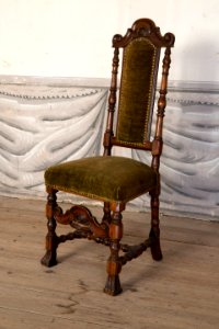 Svarvad stol, 1600-talets sista hälft - Skoklosters slott - 103845