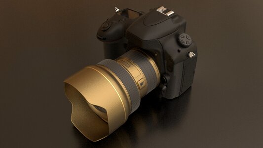 Digital photo camera lens