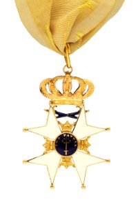 Svärdsorden stora riddarkors av emalj och guld, från 1810-1814 - Livrustkammaren - 97829