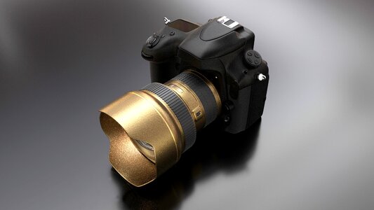 Digital photo camera lens