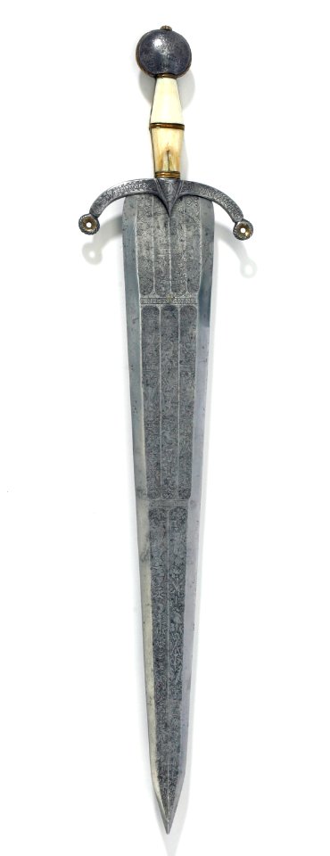 Svärd, cinquedea, ca 1500 - Livrustkammaren - 39610