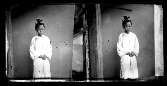 Swatow, China a girl. Photograph by John Thomson, 1869