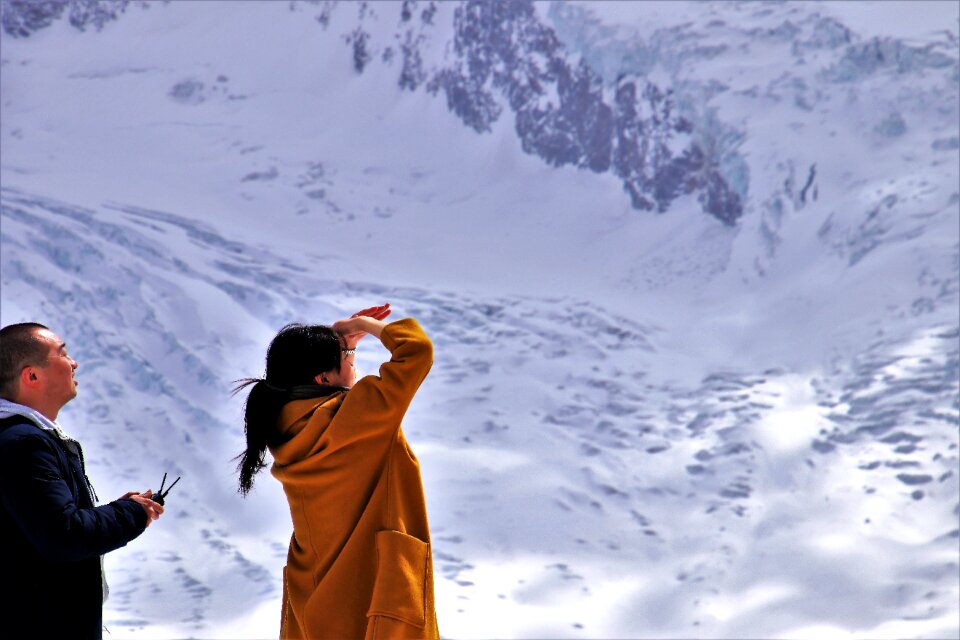 Winter cold mountain