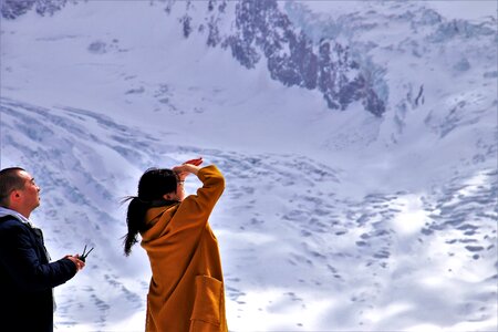 Winter cold mountain