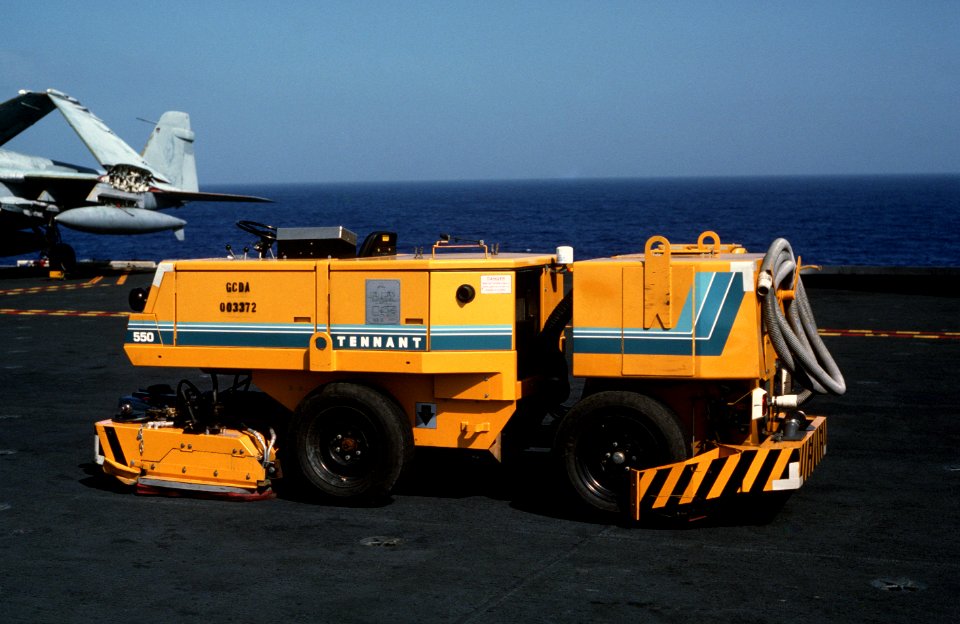 Sweeper aboard USS Dwight D. Eisenhower