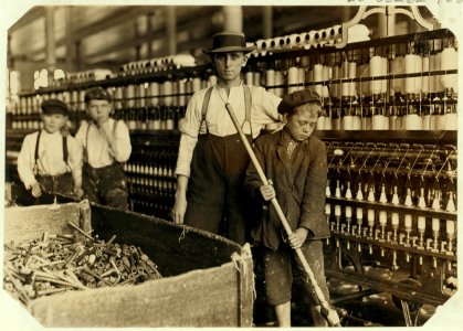 Sweeper and Doffer Boys, Lancaster Mills (Cotton). S.C. Many more as small. LOC cph.3a46026