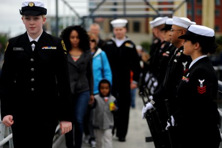SWFPAC and USS Alabama (SSBN 731) Sailors participate in USS Turner Joy (DD 951) Memorial Day ceremony 150327-N-OO032-189