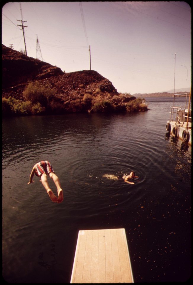 Swimming-in-havasu-lake-may-1972 7136434173 o