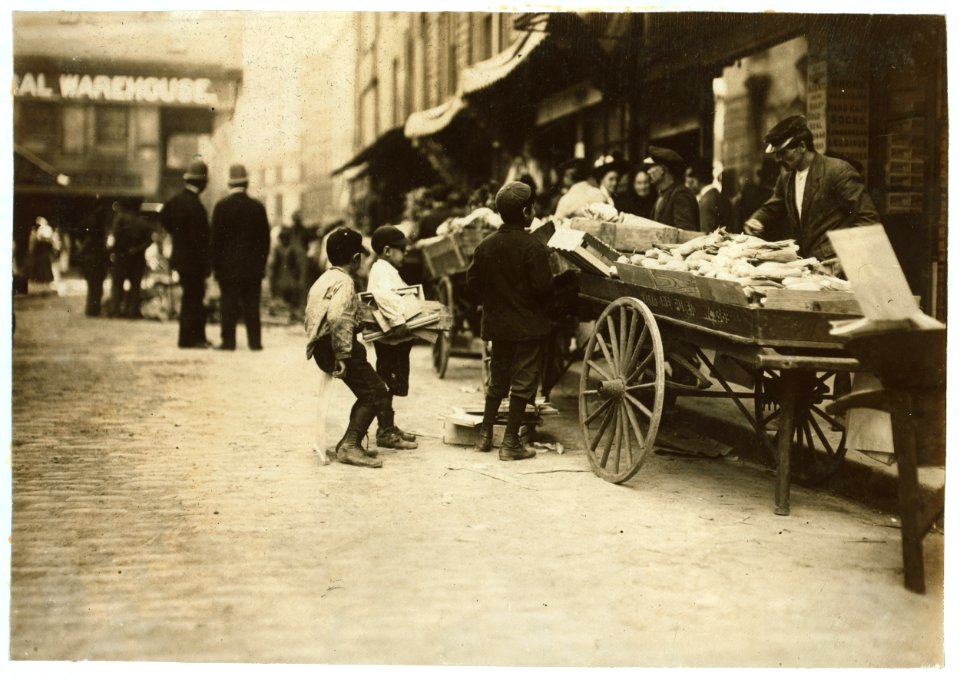 Swiping Behind the Cop's Back. Boston 1915 Exhibit. LOC cph.3b06721