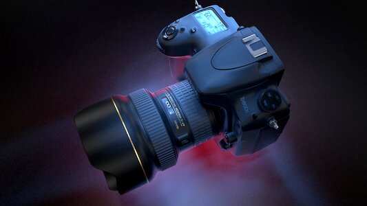 Digital photo camera lens