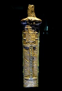 Sword sheath (replica), Gutenstein, Stadt Sigmaringen, Kreis Sigmaringen, 7th century AD, silver - Landesmuseum Württemberg - Stuttgart, Germany - DSC02967 photo