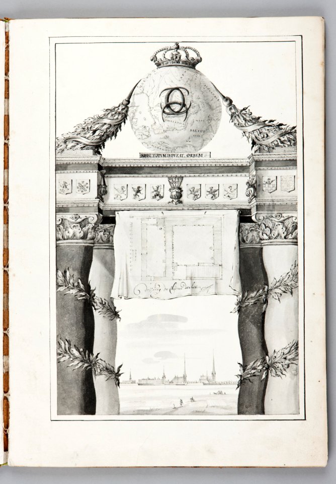 Symboler i Emblematica Arcis Regiae Stetinensis Delineatio - Skoklosters slott - 93712