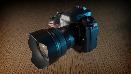 Digital photo camera lens