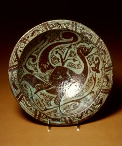 Syrian - Lusterware Bowl with Peacock - Walters 481231