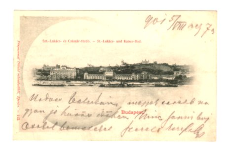 Szent Lukács és Császár fürdő 1901
