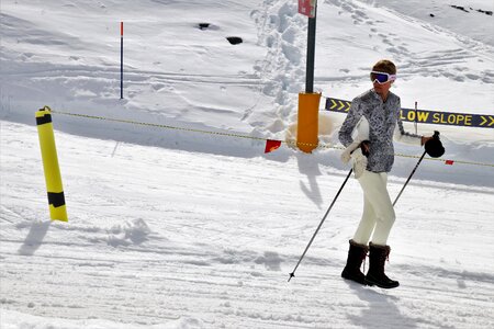 Beauty woman the alps