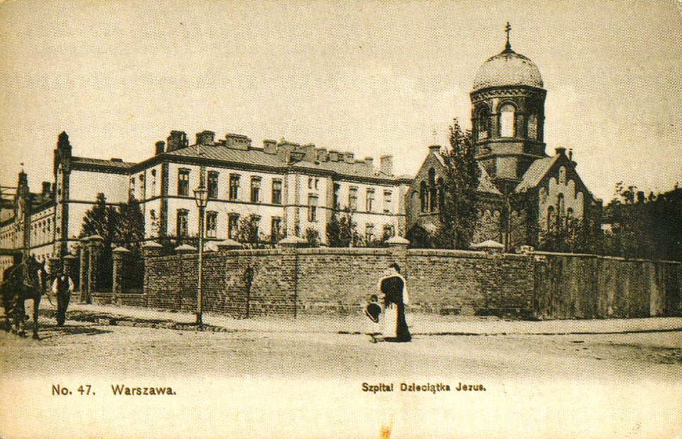Szpital Dzieciątka Jezus cerkiew Matki Boskiej Nieustającej Pomocy w Warszawie 1908
