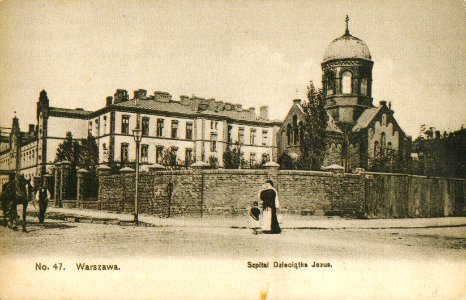 Szpital Dzieciątka Jezus cerkiew Matki Boskiej Nieustającej Pomocy w Warszawie 1908 photo