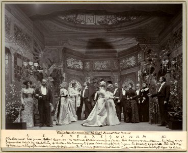 Sällskap där man har tråkigt, Dramatiska teatern 1901. Föreställningsbild - SMV - H12 010
