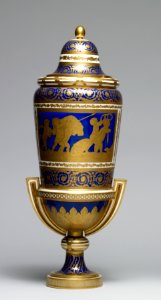 Sèvres Porcelain Manufactory - One of a Pair of Vases (Vases chinois; vases à pied de globe) - Walters 48639