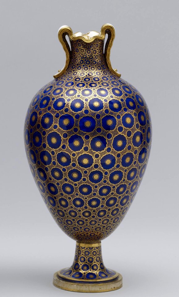 Sèvres Porcelain Manufactory - Oviform Vase (Vase à oreilles nouveau) - Walters 48608 - View A