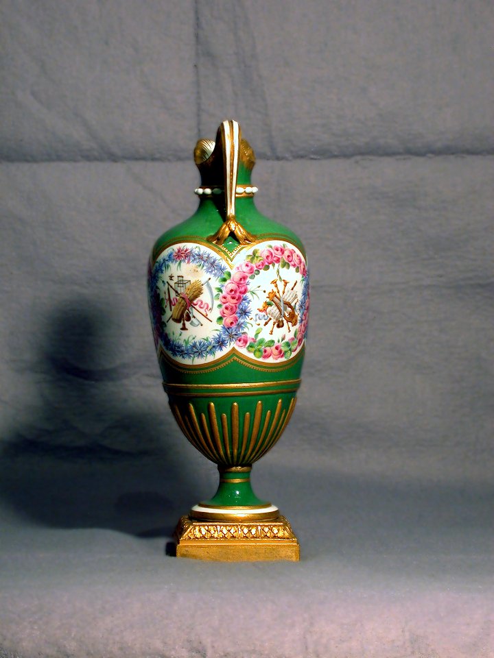 Sèvres Porcelain Manufactory - One of a Pair of Pitchers (Vase en burette) - Walters 48765 - Back