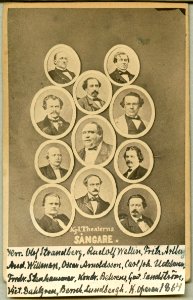 Sångare vid Kungliga Operan 1864. Porträtt - SMV - H9 152