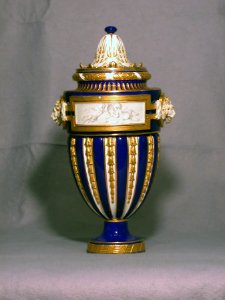 Sèvres Porcelain Manufactory - One of a Pair of Vases (Vase à têtes de lion) - Walters 48578