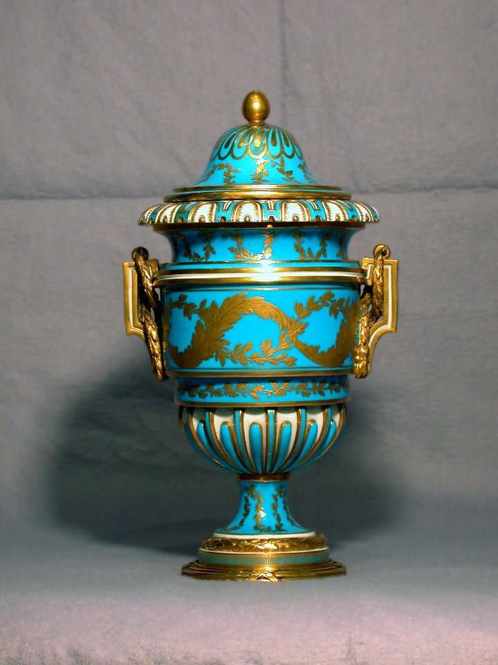 Sèvres Porcelain Manufactory - One of a Pair of Vases (Vase à anses carrées) - Walters 48569