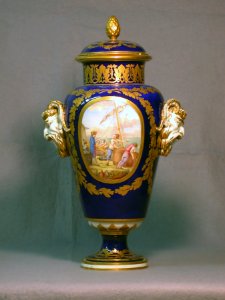 Sèvres Porcelain Manufactory - One of a Pair of Vases (Vase à bandes) - Walters 48560